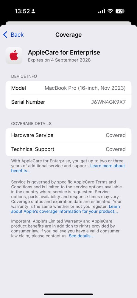 MacBook Pro 16' M3 Pro 36GB 512GB Гаранция Space Black