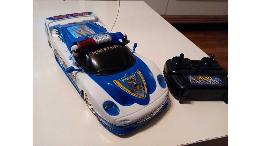 Стара играчка Dickie. RC Highway Patrol. Кабрио с кабелно дистанционно