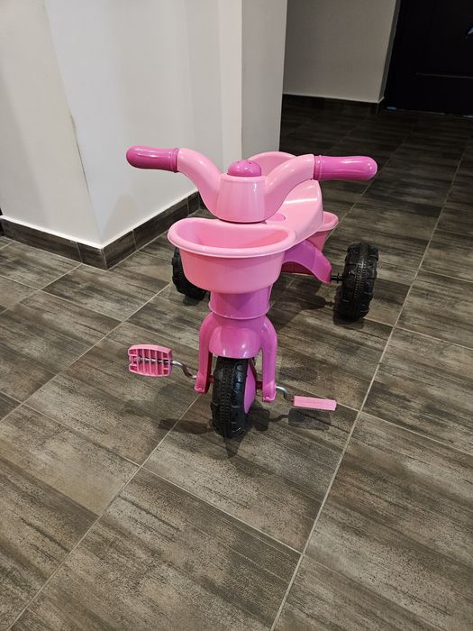 Vand Tricicleta plastic My First Trike Dolu , Roz , Robentoys
