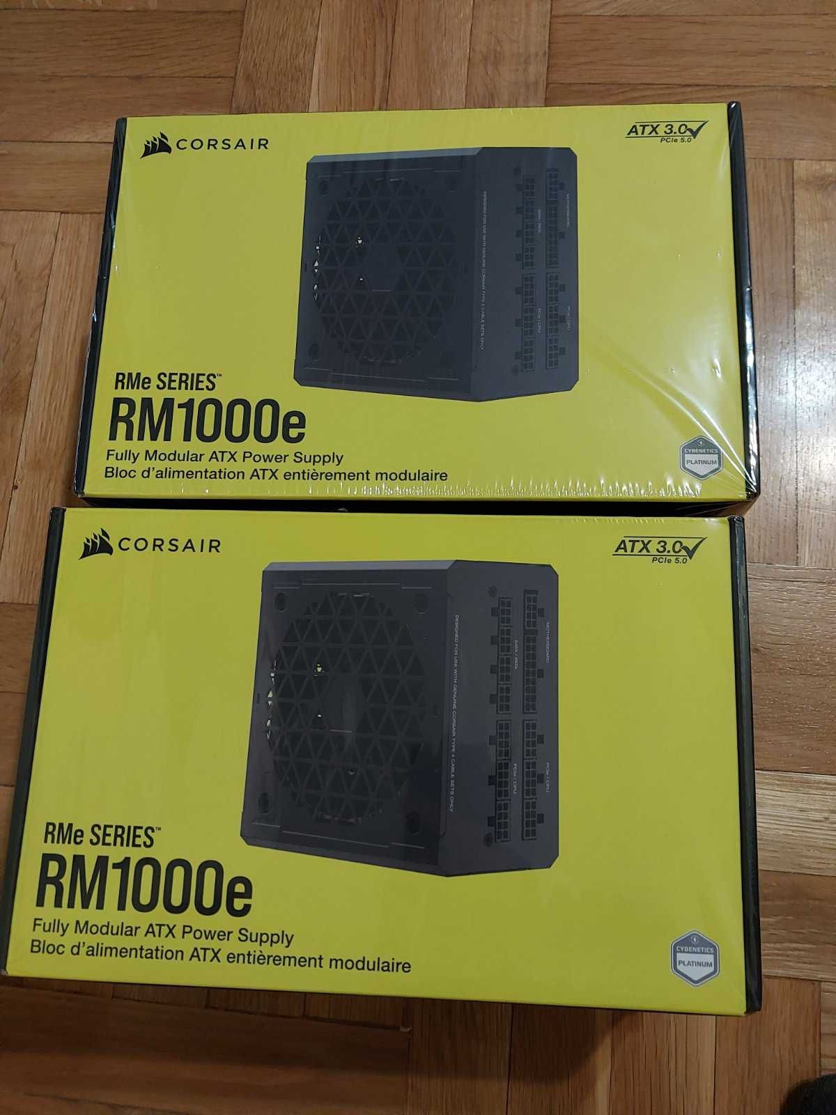 CORSAIR RM 1000e , 1000W 80+Gold - НОВО напълно модулно захранване !