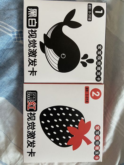 Черно-белые карточки для малышей