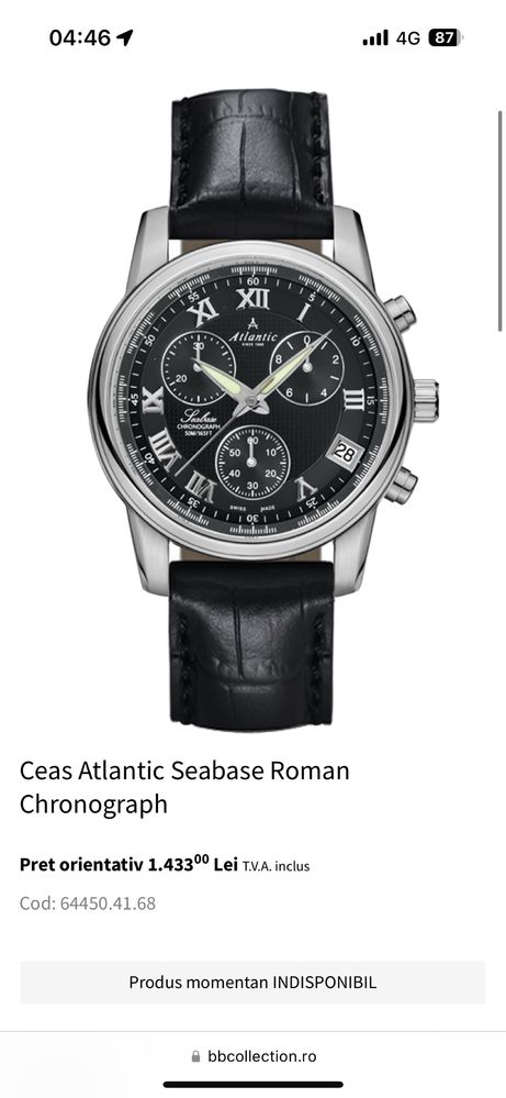 Ceas Atlantic Seabase 6450