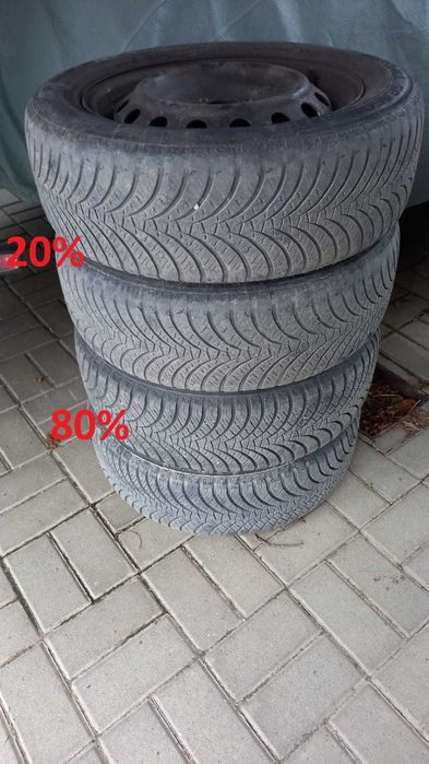 set jante tabla cu anvelope All season 185/60/R15