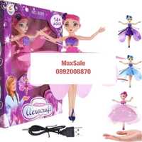 Летяща кукла фея дрон играчка Елза фрозен frozen принцеса
