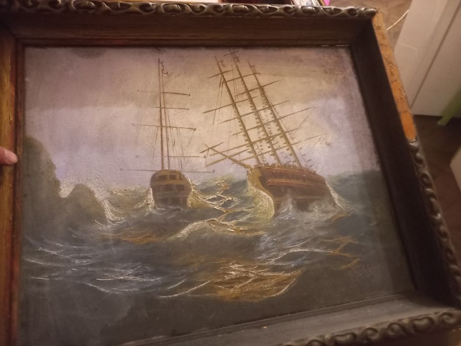 Стари картини на платно