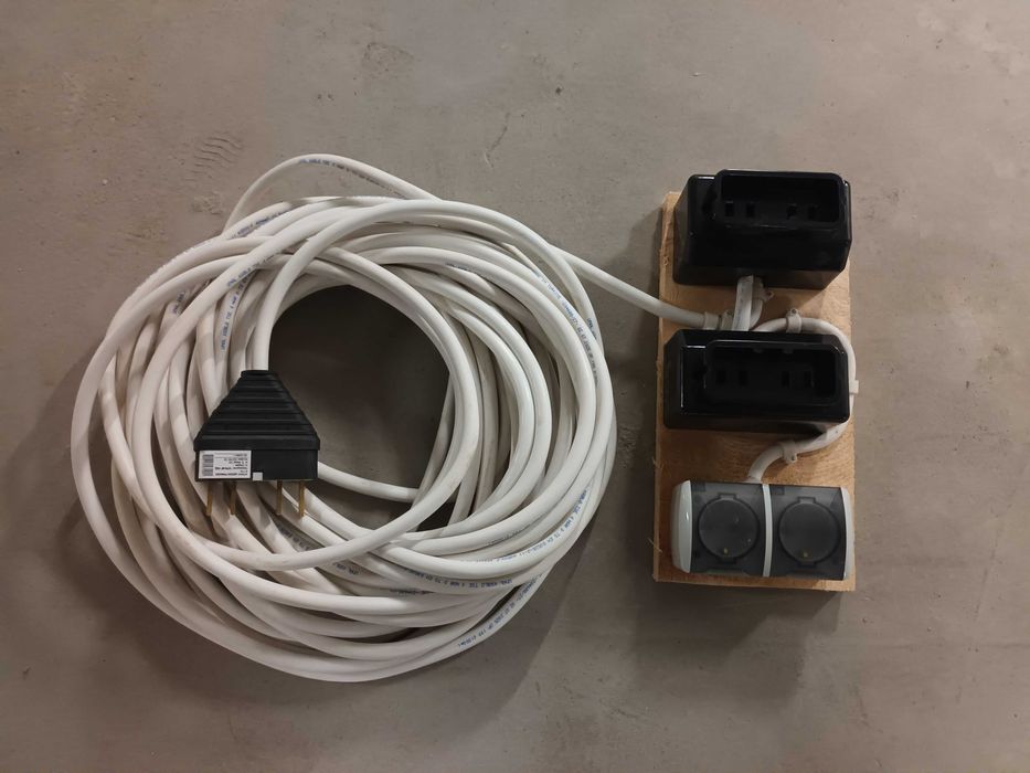 Трифазен удължител 25 метра, НОВ разклонител, монофазен удължител