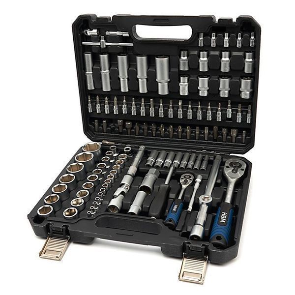 Комплект инструменти 1/4'' 1/2'' 108 бр. hbm machines
