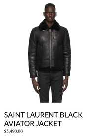 Saint Laurent black Aviator jacket