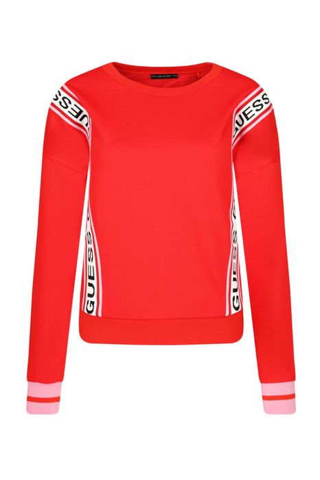 GUESS оригинален суитшърт с дълъг ръкав и щампа