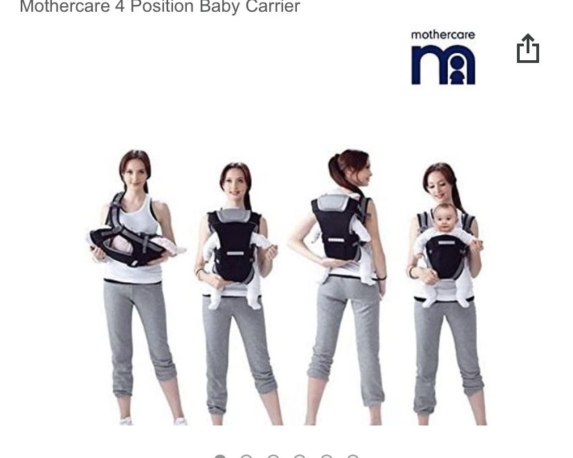 Продаю Эрго-рюкзак mothercare 4 position baby carrier-black