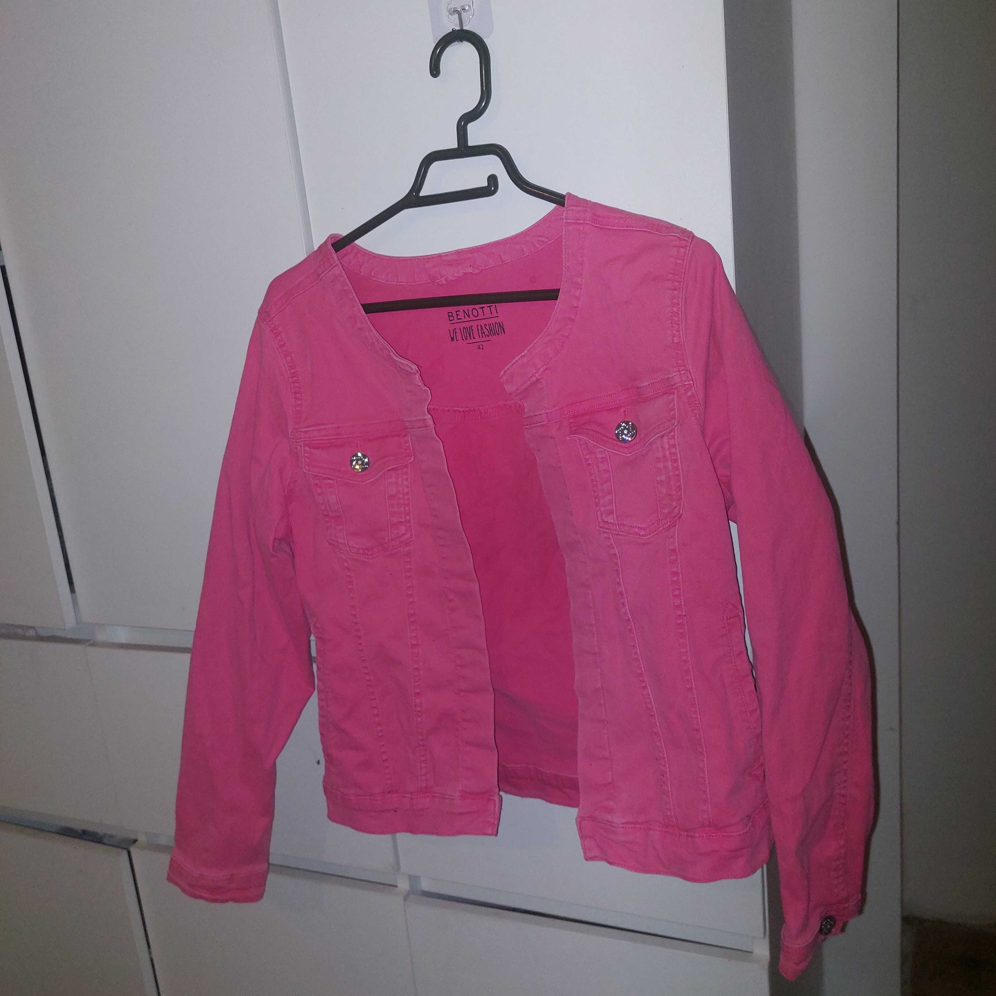 Джинсовка/Куртка розовая