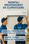 Montaj profesional aer condiționat – cu echipă autorizată AGFR