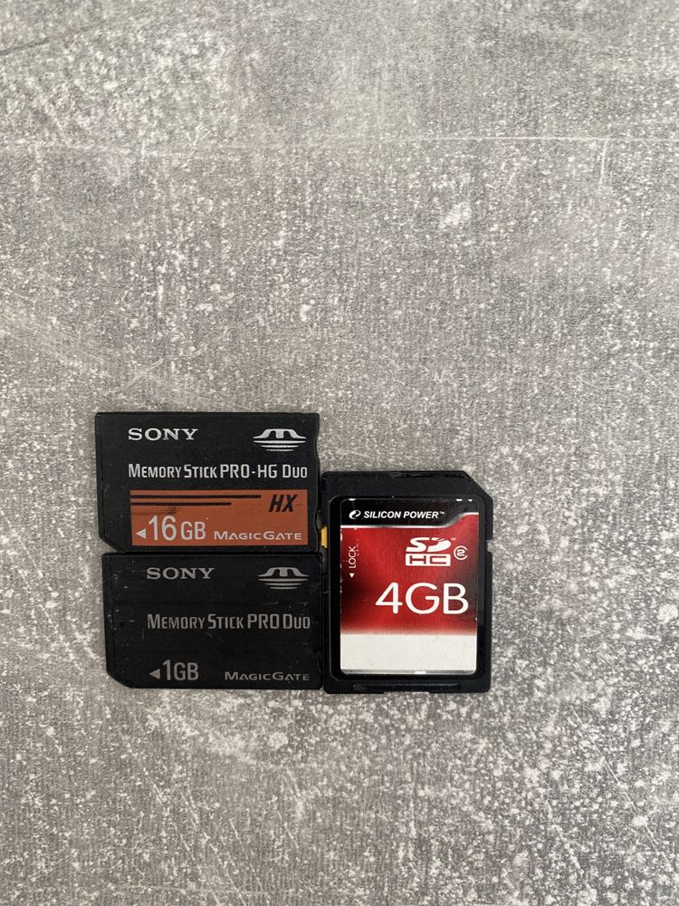 Карта памяти 16, 1, 4 гб memory stick sony