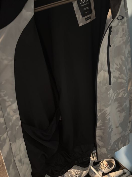 Oakley TC Earth Ski Jacket Shell Grey Mountain Tie Dye