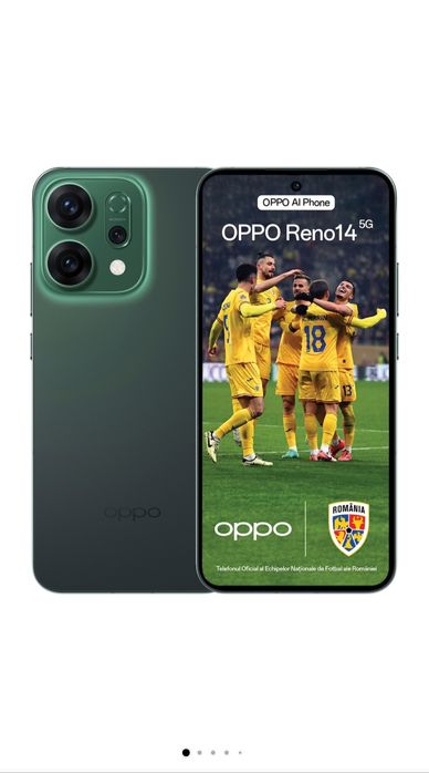 OPPO Reno 14 FS 5G (512GB) Luminous Green - Garantie 24 luni
