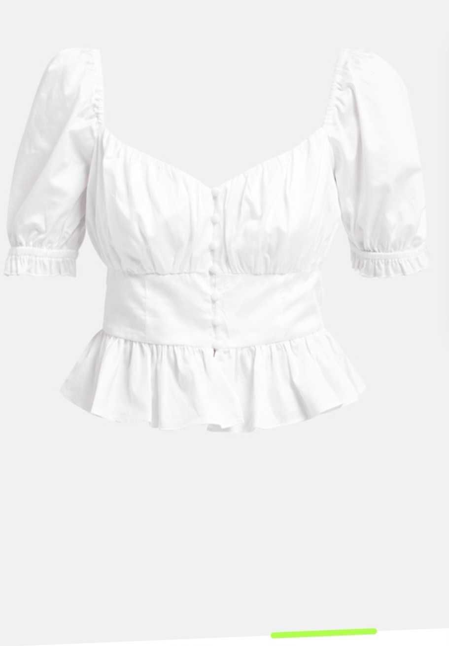 Бяла блуза / риза Guess