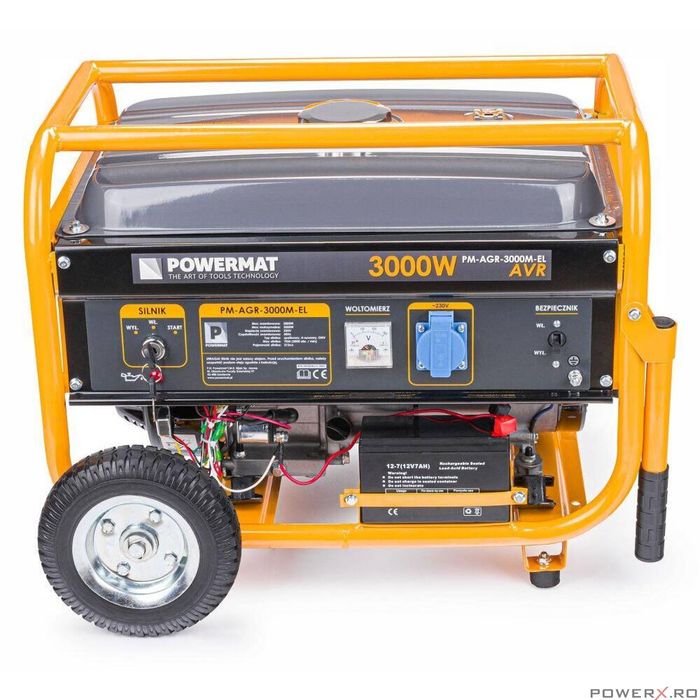 Generator curent electric 3000 W, 3 KW, 220 V, Pornire la Cheie,
