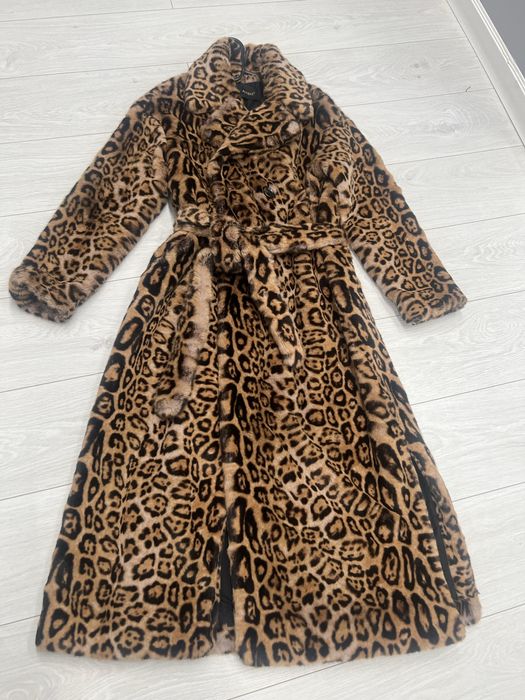Шуба леопардовая