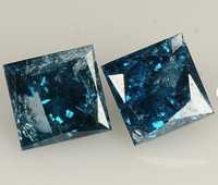 Diamant natural albastru 0.15 ct