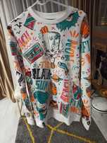 Vand bluza Blank sun Alb - Multicolor, marime M, cadou barbati