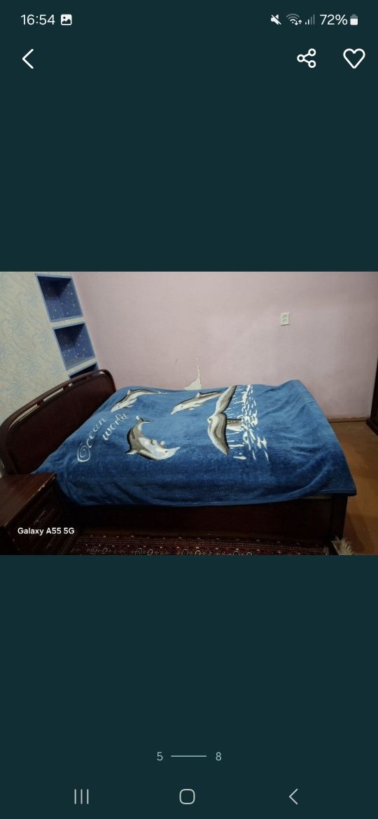Комплект мебель, 2 тумбочки, косметический столик, шкаф и кровать