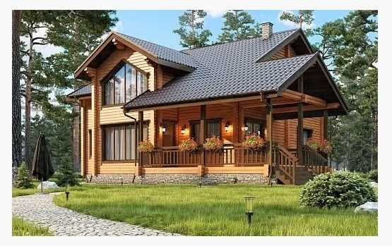 Дома из бревна, строительство и проектирование деревянного дома