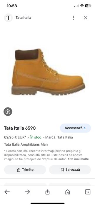 Bocanci rezistenti la apa  NOI  nr 41