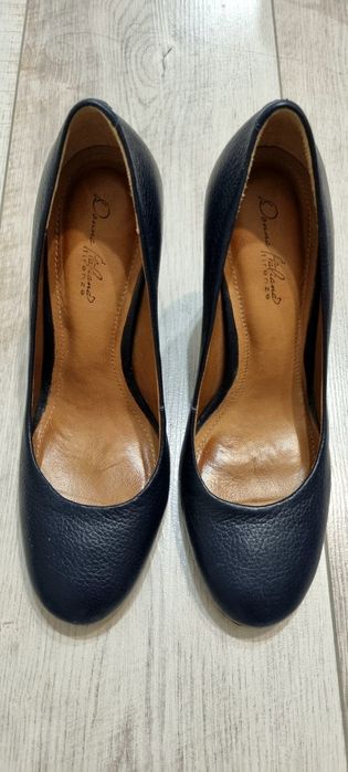 Donna Italiana Blue Navy high heels обувки