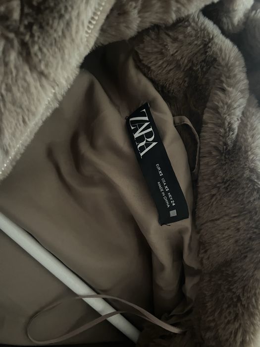 пухено яке кафяво