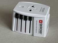 Adaptor de calatorie SKROSS AC65PD, USB-A, USB-C, 1.302976, Alb