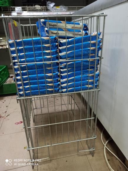 Сгъваеми метални кошове за промоции.