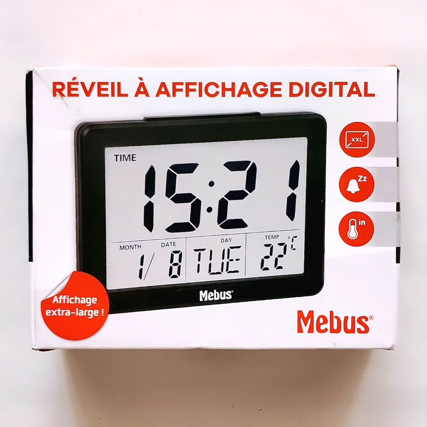Ceas cu alarma si afisaj digital Mebus - NOU