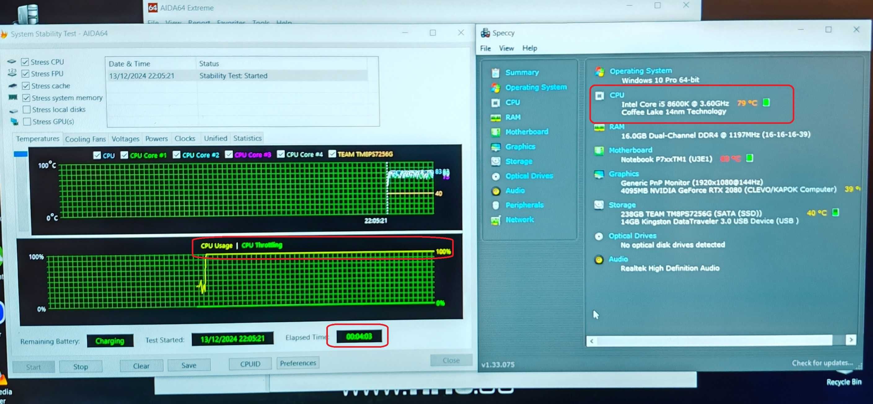 RTX 2080 8GB/Core i5-8600K/17.3 G-SYNC/16GB RAM/512G SSD/PC Specialist