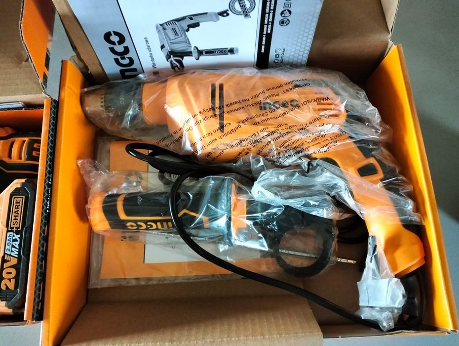 Set de doua scule,infiletanta cu acumulator si la priza.