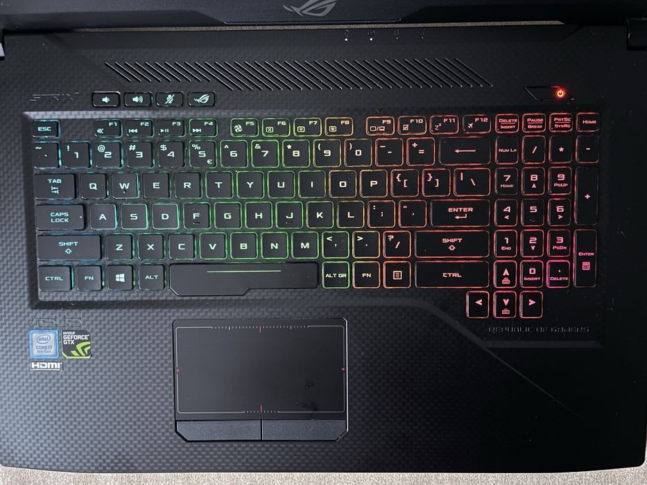 Laptop ASUS ROG Strix GL703GM 17,3″ FHD 120Hz, i7-8750H, GTX 1060