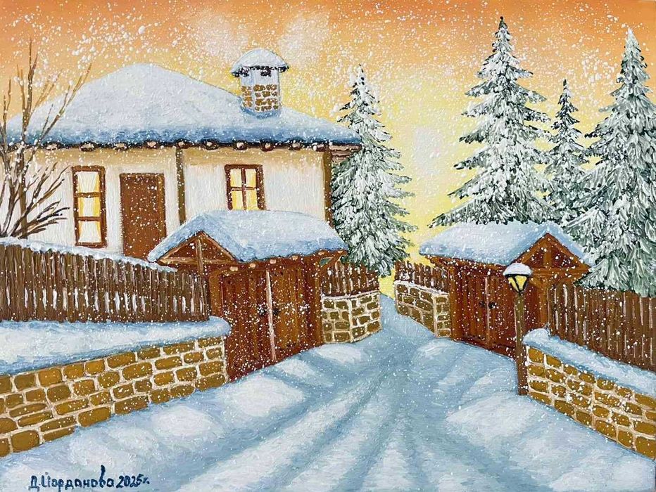 Авторски картини с маслени бои.