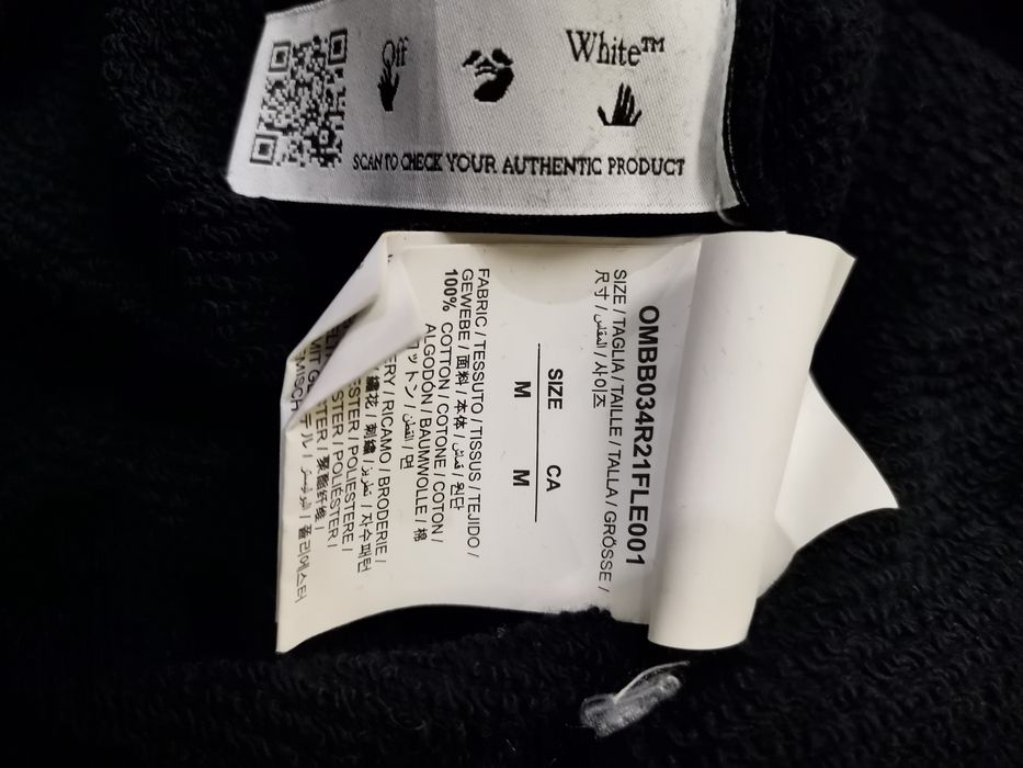 Off White hoodie - оригинално - М
