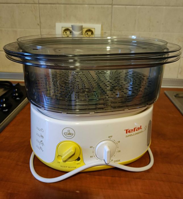 TEFAL Aparat gatit cu aburi 900W, 9L, 3 compartimente, timer, KeepWarm