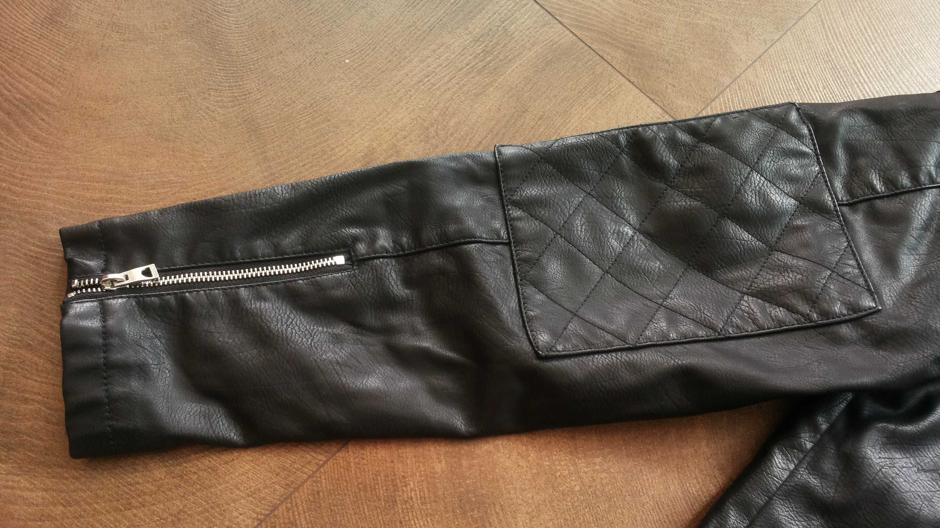 GUESS FAUX Leather Jacket размер XL мъжко яке 28-57