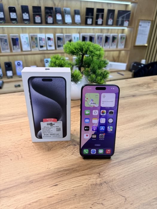 iPhone 15 Pro Max Blue 256Gb - Stare excelenta - Garantie 12 luni