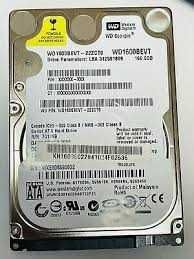 Hard Disk SATA 160Gb HDD Laptop sau Desktop WD1600BEVT-22ZCT0