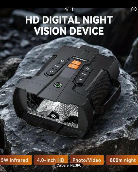 Binoclu night vision zoom 10x digital acumulator 5000Ah, usb.