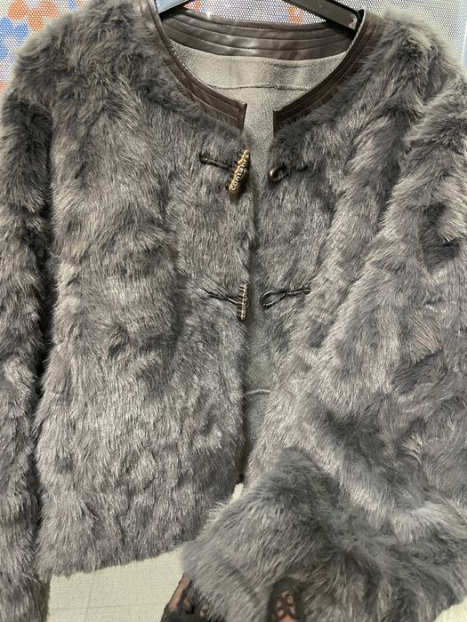 Палто естествен косъм
