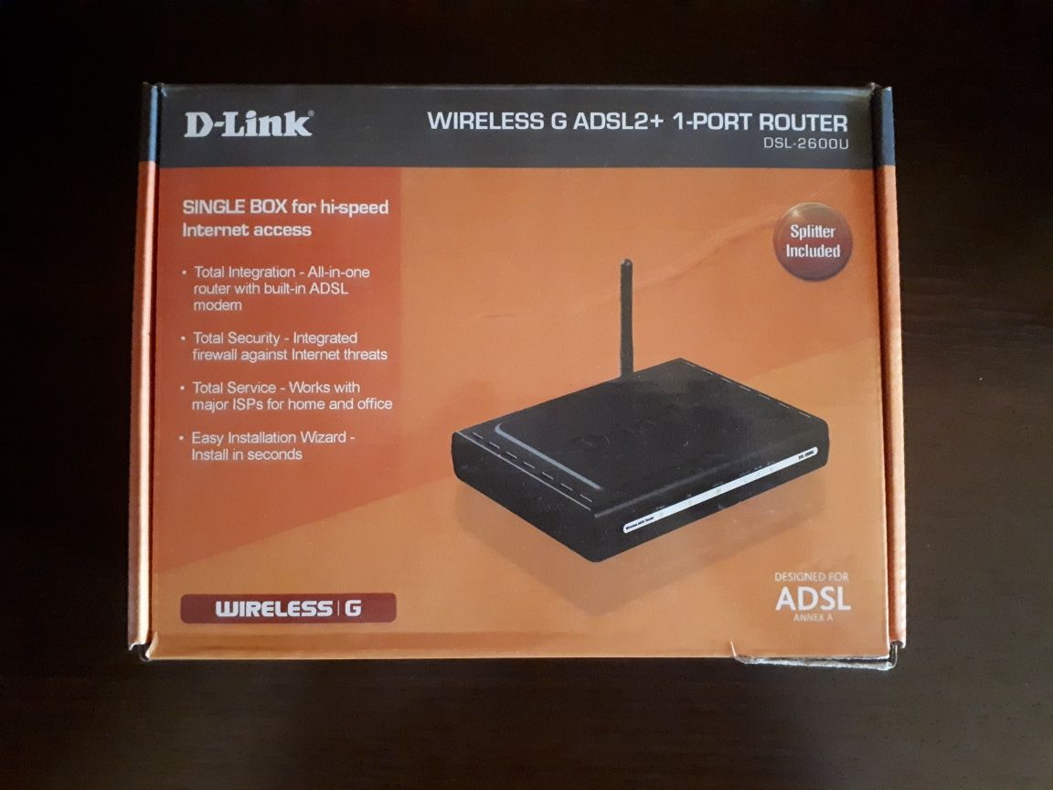 Модем ADSL-роутер D-Link DSL-2600U