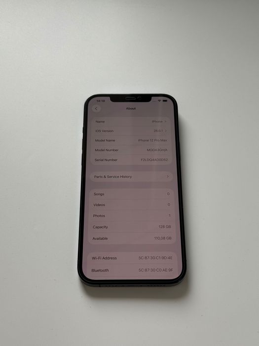 iPhone 12 Pro Max 128 Gb Pacific Blue 100% Батерия