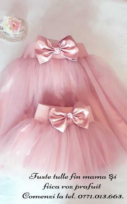 Fusta tulle roz prafuit fuste tull mama si fiica fuste tull tutu