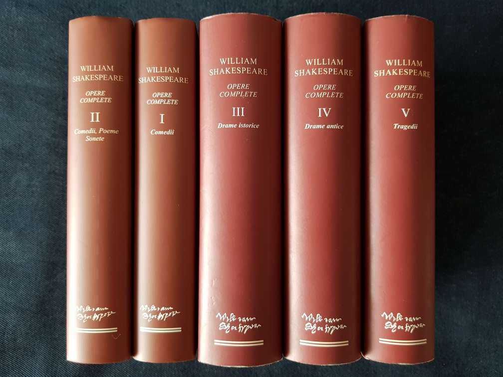 Shakespeare - Opere complete 1-5 (ed. lux, Academia Romana, 5 vol.)