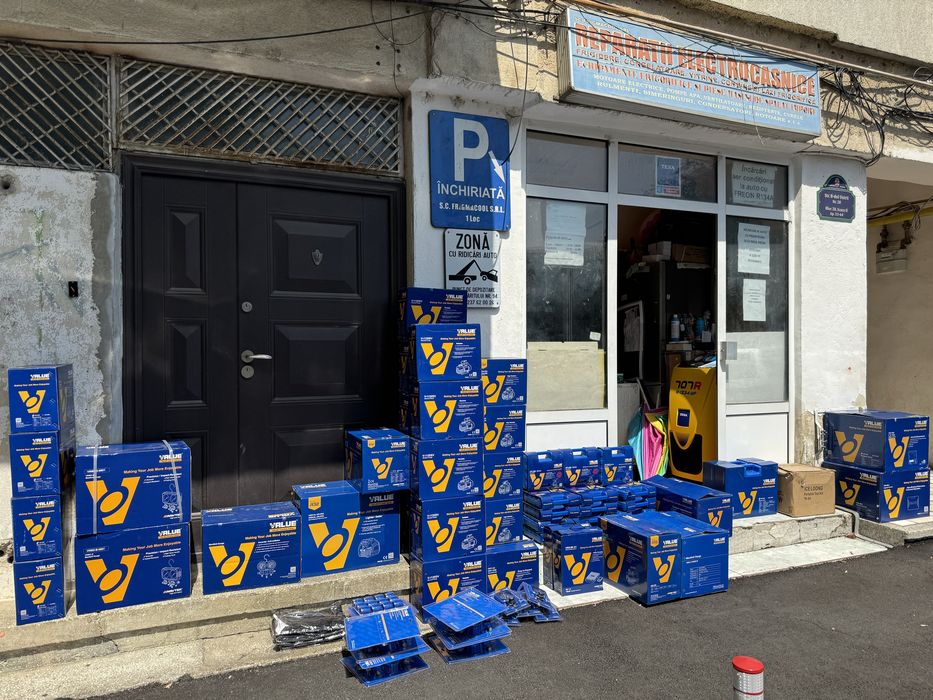 Pompa vacuum vid statie recuperat freon cantar trusa bercluit