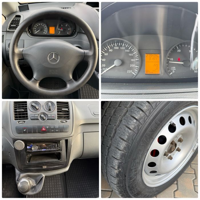 MERCEDES VITO LUNG EURO 5 CLIMA SENZORI 8 roti km reali fara rugina