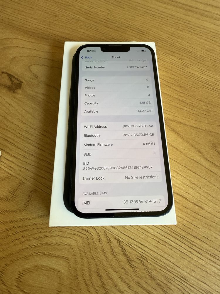 Бартер iPhone 13 128gb midnight 100%